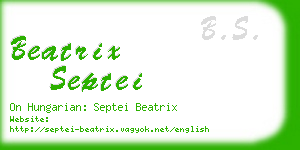 beatrix septei business card